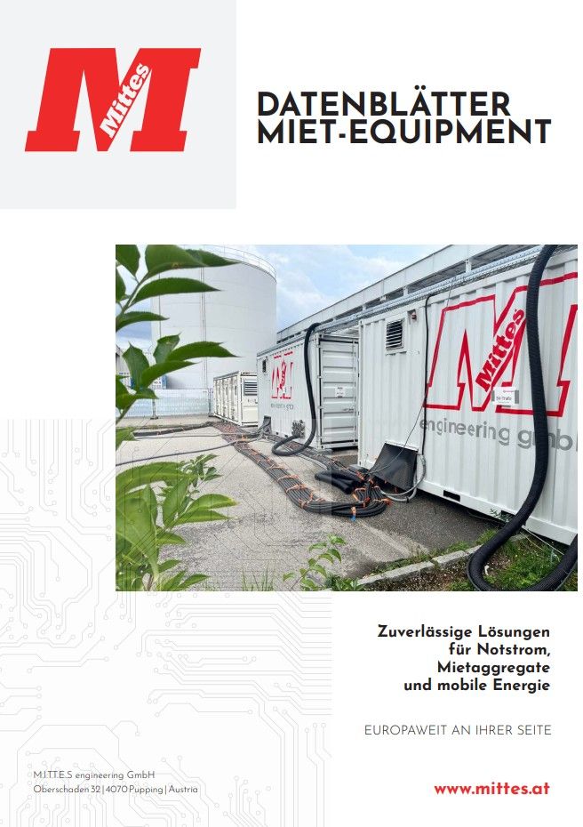 Datenblätter Miet-Equipment